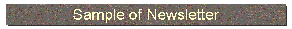Sample of Newsletter